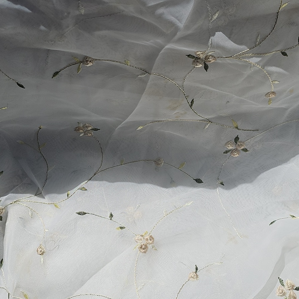 5 yards of fine embroidered  fabric